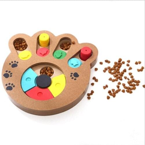 2021 Fashion New Pet French Bulldog Teddy Puzzle Feeding Toys Wooden Feeding Play Multi-functional Pet Dog Toys