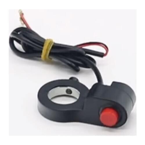 Motorcycle 7/8'' Universal Motorcycle Handlebar Switch Horn Starter Kill Button Switch E-Bike Motor Single Switch