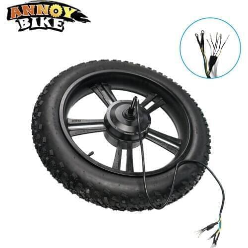 20 inch 48V 500W 750W 1000W Gear Hub Motor ebike 25-35 km/h 20x4.0 Fat Tyre High Torque Scooter Motor 20'' Wheel