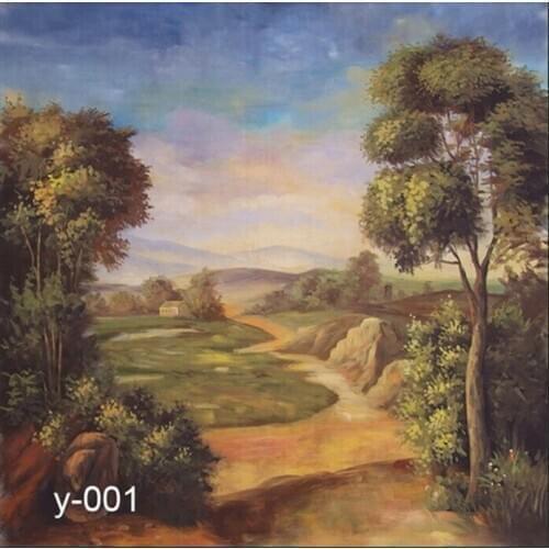 Hand Painted Muslin Photography Studio Backdrops/ Background, Fantacy Scenic Photo Background,Free DHL/FedEx/UPS/EMS