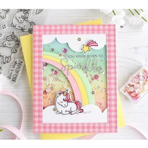 Rainbow clouds frame metal Cutting Dies Stencils DIY Scrapbooking Paper/photo Cards Embossing Dies