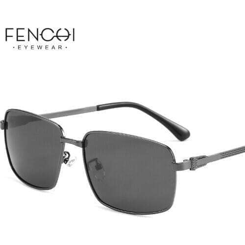 FENCHI Vintage Men Polarized Sunglasses 2020 Black Classic Brand Square Sun glasses Driving Eyewear For Men/Women lunette