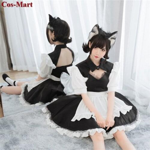 Original Open-Breast Maid Dress Cosplay Costume Fahsion Elegant Uniforms Unisex Activity Party Role Play Clothing Custom-Make