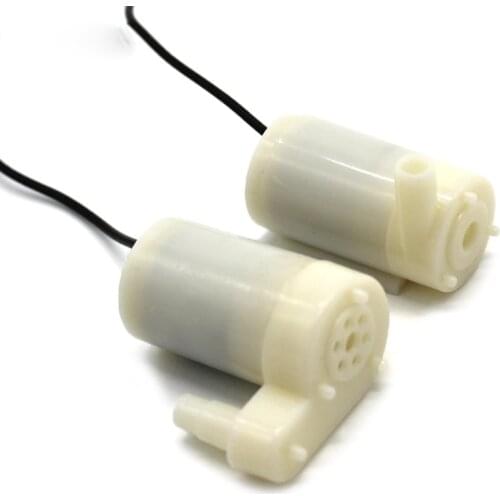 Micro Submersible Pump with Brush Motor DC 3V/ 4.5V Mini Silent Water Pump for DIY Aquarium Fish Tank Fountain Max Flow 100L/H