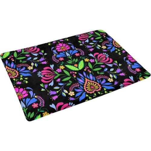 Folk Polish and Mexican influence Doormat Indoor Entrance Rug Floor Mats Shoe Scraper Door Mat Non-Slip Home Decor Rubber