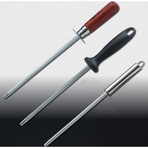 New Professional Chef Knife Sharpener Rod Diamond Sharpening Stick Honing Steel For Kitchen Knife And Stainless Steel Knives