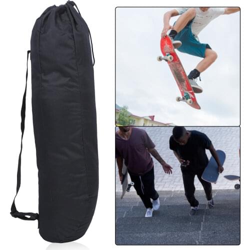 150D Adjustable Skateboard Bag Black Longboard Backpack Oxford Cloth Skateboard Bag Sport One Shoulder Carry Case 86x28.5cm