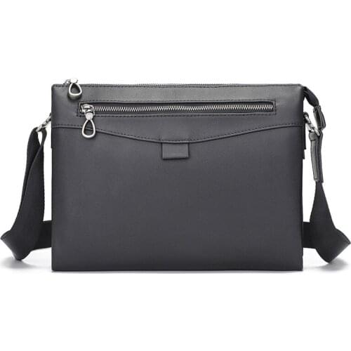 Luufan Genuine Leather Business Shoulder Bag British Style Cowhide Male Casual Fashion Crossbody Bags Messenger Bag