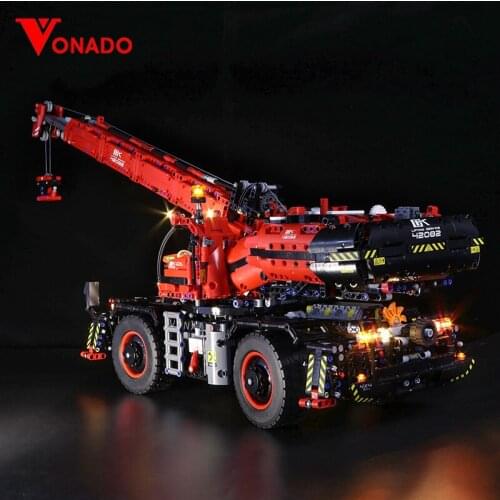 Led Light for Mechanical Group 42082 Complex Terrain Crane for Technic Series Boy Girl Building Block Toy