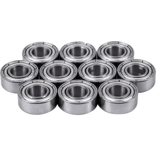 10 Pack - MF105-ZZ (5 x 10 x 4 mm) Flanged Ball Bearing