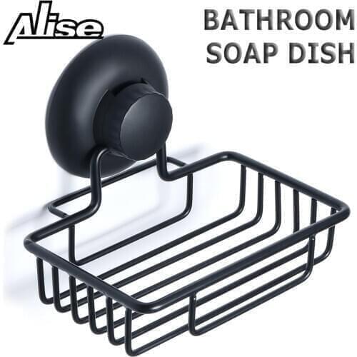 Bathroom Soap Dish Storage Holder 304 Stainless Steel Wall Mounted Soap Dishes Box Basket Square Rack Soap Case Box