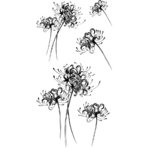 Waterproof Temporary Tattoo Sticker Dark Mandala Flower Totem Design Fake Tattoos Flash Tatoos Arm Legs Body Art for Women Girl