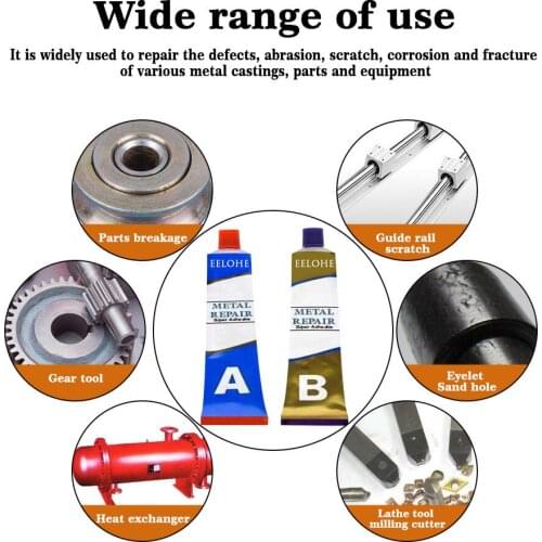 20/50G/ Hot Industrial Repair Paste Glue Heat Resistance Cold Weld Metal Repair Paste A&B Adhesive Gel