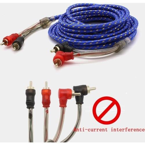 Car Audio Cable Subwoofer Speaker Car Audio Wire Wiring Amplifier Installation Wires Braided Tool Audio Signal Wiring Kit