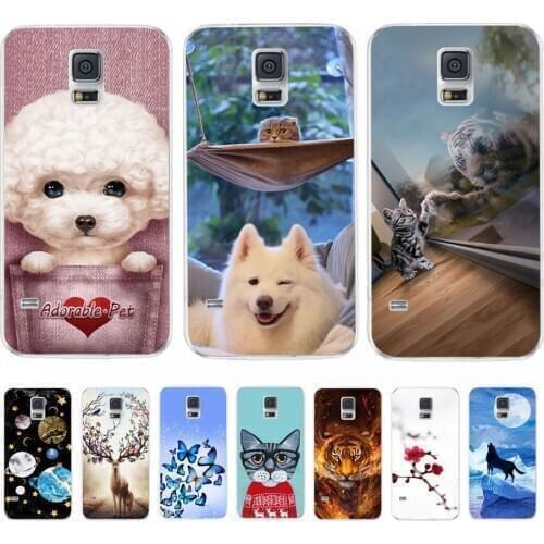 For Samsung Galaxy S5 Phone Case For Samsung S5 i9600 Case Cover on For Samsung S5 S 5 Back Cover Silicone Soft TPU Cute Bumper