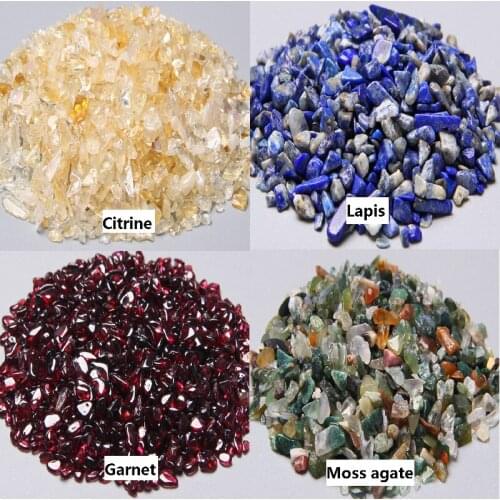 Chips Tumbles Crystal Stone Feng Shui Chakra Healing Reiki Quartz Stone Home Decoration Stone Handicraft Decoration Chips