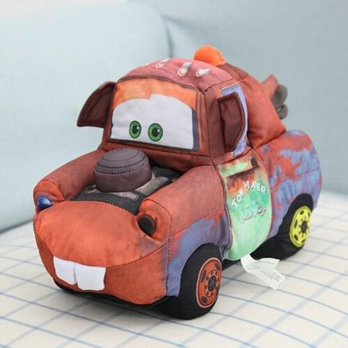 Disney Pixar Cars Mcqueen Friends Mater Stuffed Toys Cute Cartoon Anime Plush Dolls Toys For Children Birthday Christmas Gift
