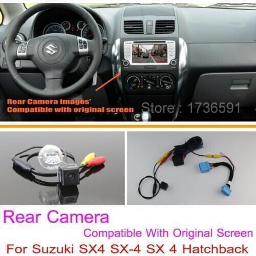For Suzuki SX4 SX-4 SX 4 Hatchback / RCA & Original Screen Compatible / HD CCD Back Up Reverse Camera Car Rear View Camera Sets