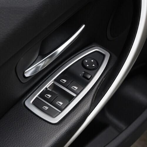 Chrome Door Window Switch Control Cover Trim Fit For BMW 1 3 4 Series X1 F20 F30 F31 F36 F34 F48 Accessories Decorate
