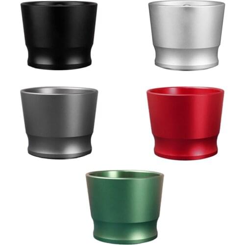 Aluminum Alloy Coffee Dosing Ring Powder Receiver Cup Powder Feeder for 58mm Espresso Machine Durable Kitchen Accessory