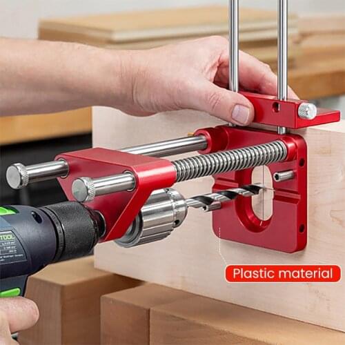 Multifunctional Drill Bits for Wood Locator Metal Drill Bit Holder Perforator Hole Opener Template Drilling Jig Woodworking Tool