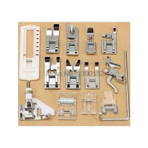 25set 14/16 Domestic Snap Presser Foot Set sewing