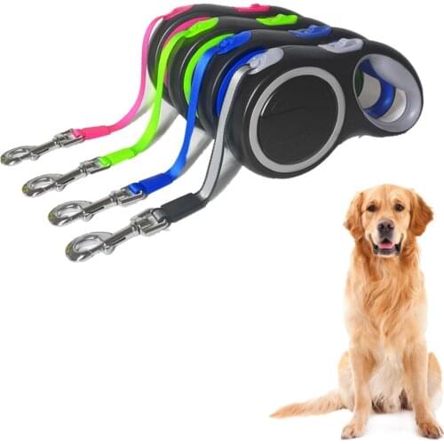Long Strong Pet Leash Retractable Pet Leash For Large Dogs Durable Nylon Big Dog Walking Leash Leads Automatic Extending Straps