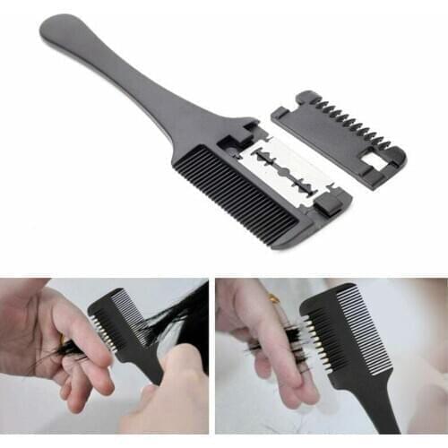 Hair Cut Styling Barber Scissor Razor Magic Blade Comb Hairdressing Tool Kit 1PCS Top Quality Double-Sided Knife Hair Scissors