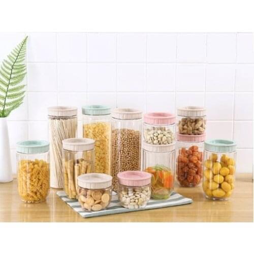 1pcs Transparent Plastic Jar Lids Empty Cosmetic Containers Makeup Box Travel Organization Storage Box Pot Container With Cover