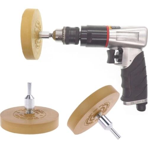 Rubber eraser wheel pad with drill adapter 88mm Polishing Wheel 1/4" Decal Remover For Car Decals Vinyl Stickers Quick Removal