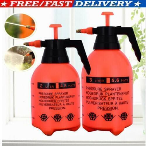2L/3L Portable Pressure Water Sprayer Pump Handheld Chemical Bottle Garden Tool Plant Flowers Watering Irrigation Spray Bottle