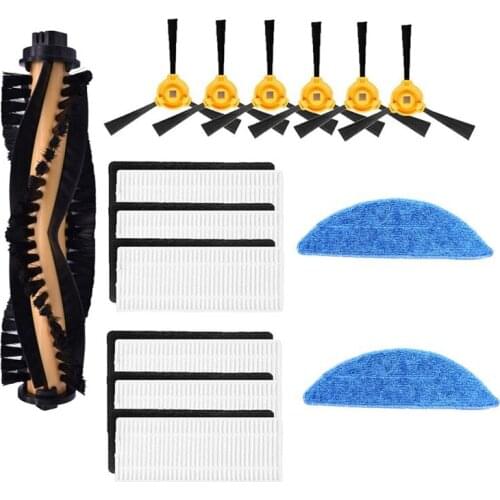 Hepa Filter Roll Brush Primary Filter Mop for Ecovacs Deebot N79S N79 for Conga Excellence 990 Brush Cover for Eufy 11C