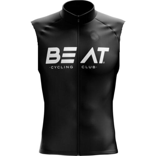 WINDSTOPPER WINDPROOF 2020 BEAT CYCLING CLUB TEAM BLACK CYCLING GILET SLEEVLESS VEST JERSEY WEAR ROPA CICLISMO SIZE XS-4XL