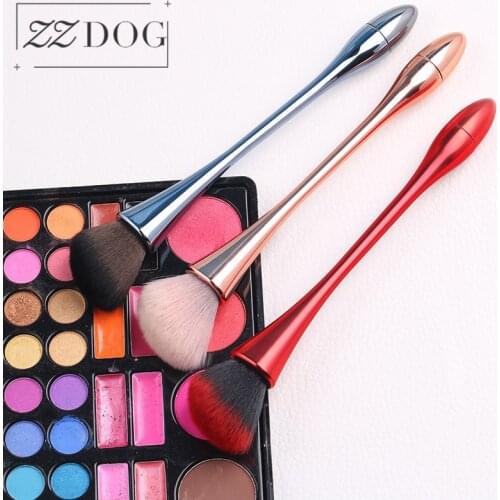 ZZDOG 1Pcs Professional Bronzer Contour Blusher Makeup Brushes Slim-Waist Design Soft Fluffy Face Cosmetics Tools Long Handle