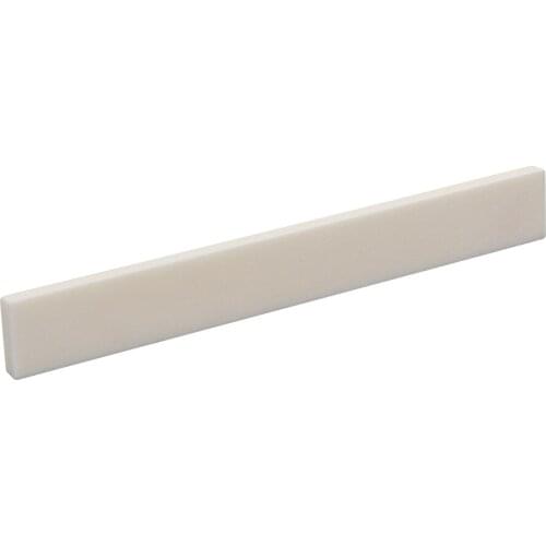 1pcs Guitar Real Nut Blank & Uncut Guitar Bridge Saddles 80x3x10mm