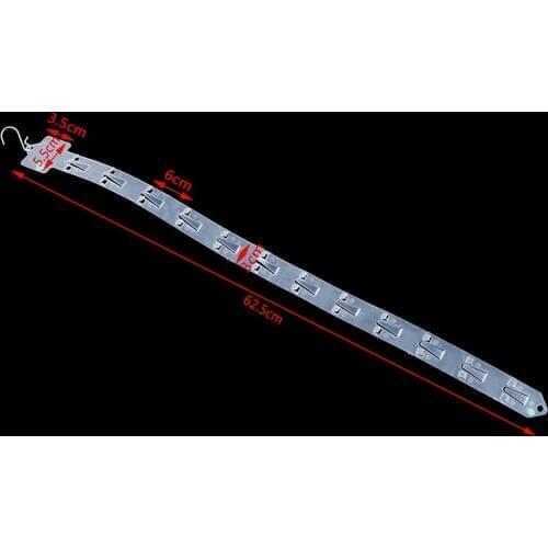 1Pc Pvc Plastic Supermarket Hanging Strip Hanging Display Strip Injection Home Storage Transparent Hanging Strip