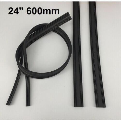 2pcsx600mm Universal Frameless Windshield Wiper Blade Rubber Refill Strips new