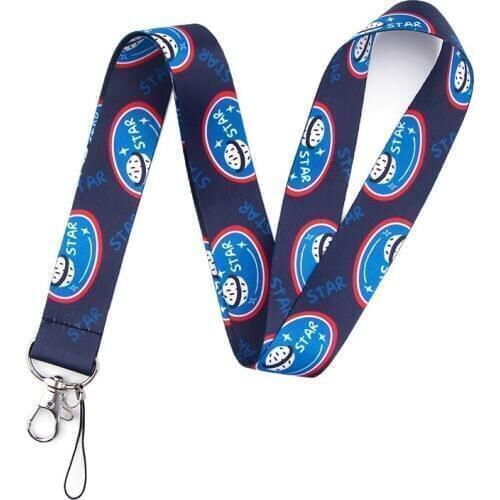 30pcs Happy Planet Lanyard for Keys Phone Cool Neck Strap Lanyard for Camera Whistle ID Badge Cute webbings ribbons Gifts