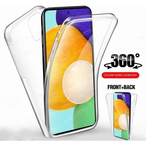360° Front Back Transparent Case For Samsung Galaxy A52 A72 A32 5G 4G Sumsung A 32 52 72 Frame Shockproof Protect Covers Fundas