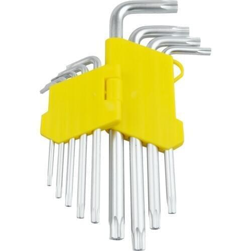 9 Pieces L Shaft T10 T15 T20 T25 T27 T30 T40 T45 T50 Security Torx Screwdriver Drop shipping