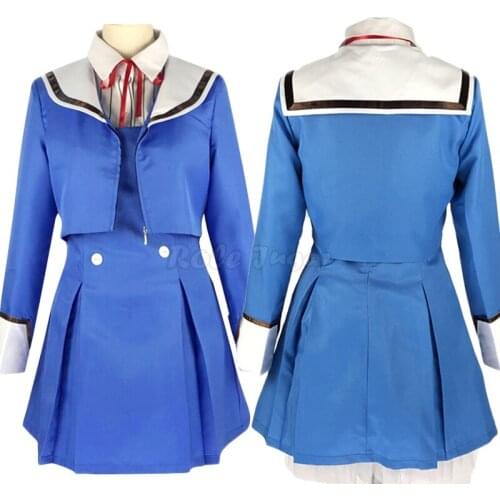 Anime Cosplay High-Rise Invasion Shinzaki Kuon Costume Adult Women JK School Uniform Halloween Carnival Party Sets C135M131