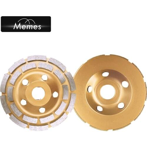 125mm*22mm Double-Row Diamond Grinding Wheel Cup Cutting Disc Concrete Granite Stone Ceramics Tools For Angle Grinder