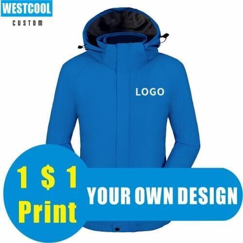 Zip Jacket Custom Logo Fashion Embroidery Printed Jacket Men And Women Personal Design Autumn Winter Hoodies WESTCOOL 2020