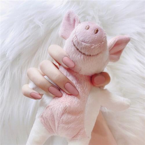 False Nail French Nail Tips Simple Design Full Cover Detachable Fake Nails Short Ballet Artificial Nails Press on Nails