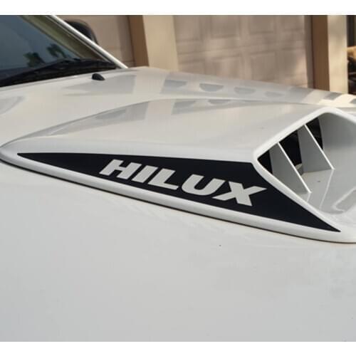 2 Pcs D4D TURBO Hood Decals Stripe Graphic Vinyl Cool Car Stickers Accessories Fit For TOYOTA HILUX VIGO 2012 2013 2014