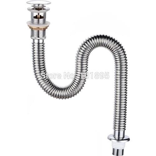 New Fashion Steel and Brass 2 Material for Choice Basin Drain Waste with Strap L17135