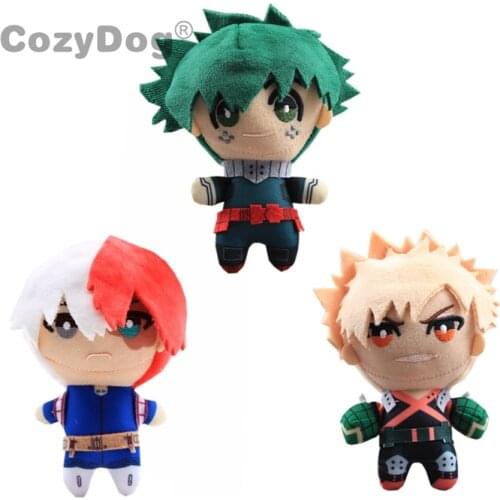 13-16 CM Japan Anime My Hero Academia Plush Toy Doll Keychain Midoriya Izuku Todoroki Shoto Figures Stuffed Toy Women Kids Gift