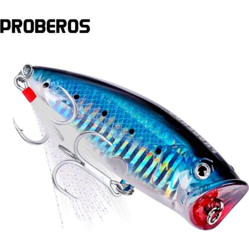 PROBEROS Plastic Hard Fishing Lures with 4# Hook Fishing Tackle 8.5cm-3.35"/19.5g-0.69oz 6 color Fishing Baits