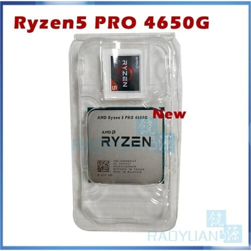 NEW AMD Ryzen 5 PRO 4650G R5 PRO 4650G 3.7 GHz Six-Core twelve-Thread 65W CPU Processor L3=8M 100-000000143 Socket AM4 NO FAN