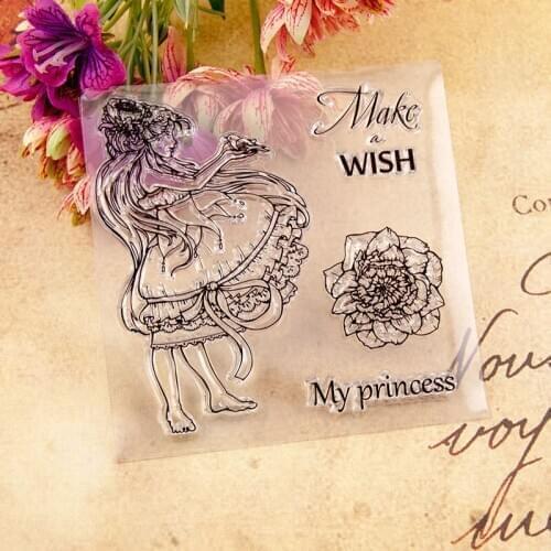 Clear Stamp for Scrapbooking Transparent Stamps Silicone Rubber Stamps for Card Making DIY Photo Album Decor My Princess